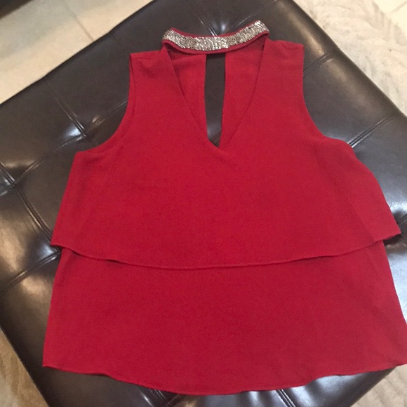 XOXO red top - Picture 5 of 8